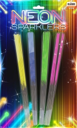 Neon sparklers 28cm